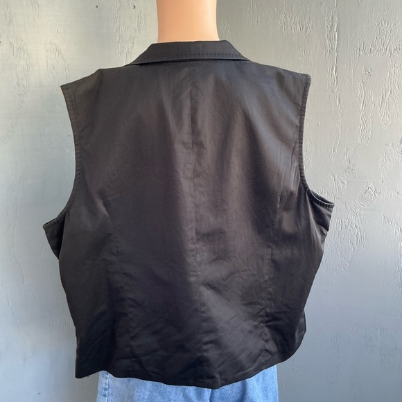 Chico's Black Moto Vest Jacket - Picture 5 of 10